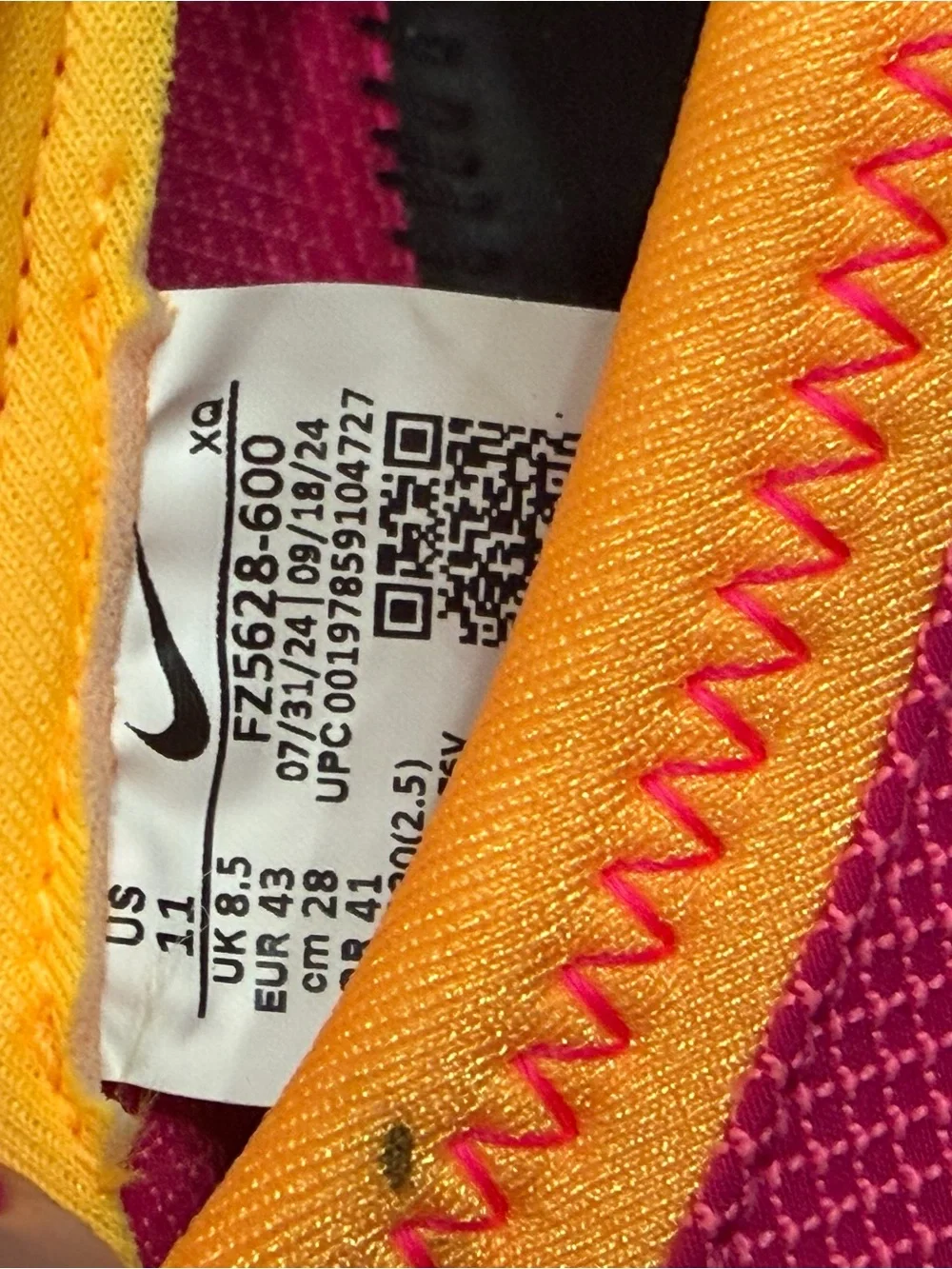 Nike Pink and Orange Slip-On Aquatic Shoe, Women’s Size 11